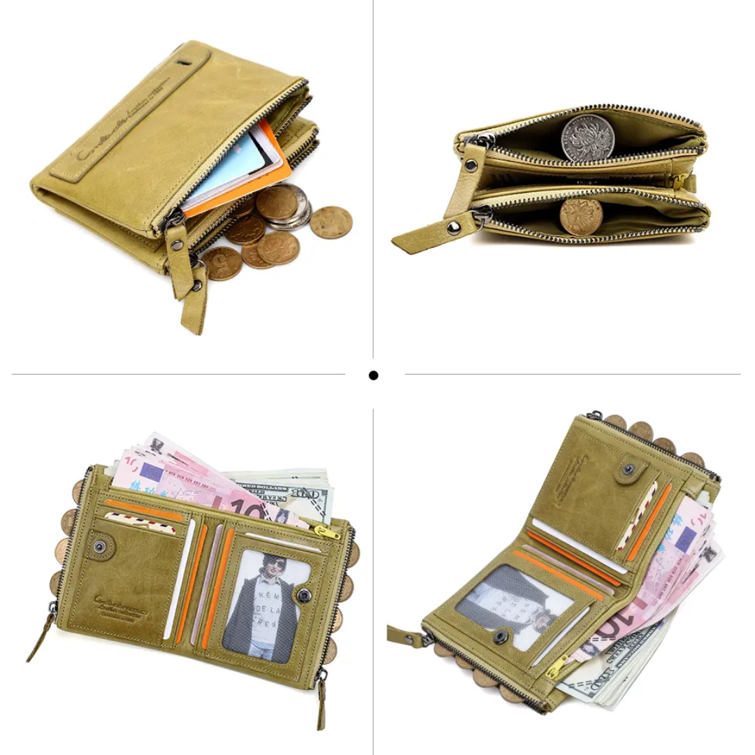 Klassisk kortplånbok för dam i elegant läder. En smidig och funktionell accessoar med utrymme för dina kort.