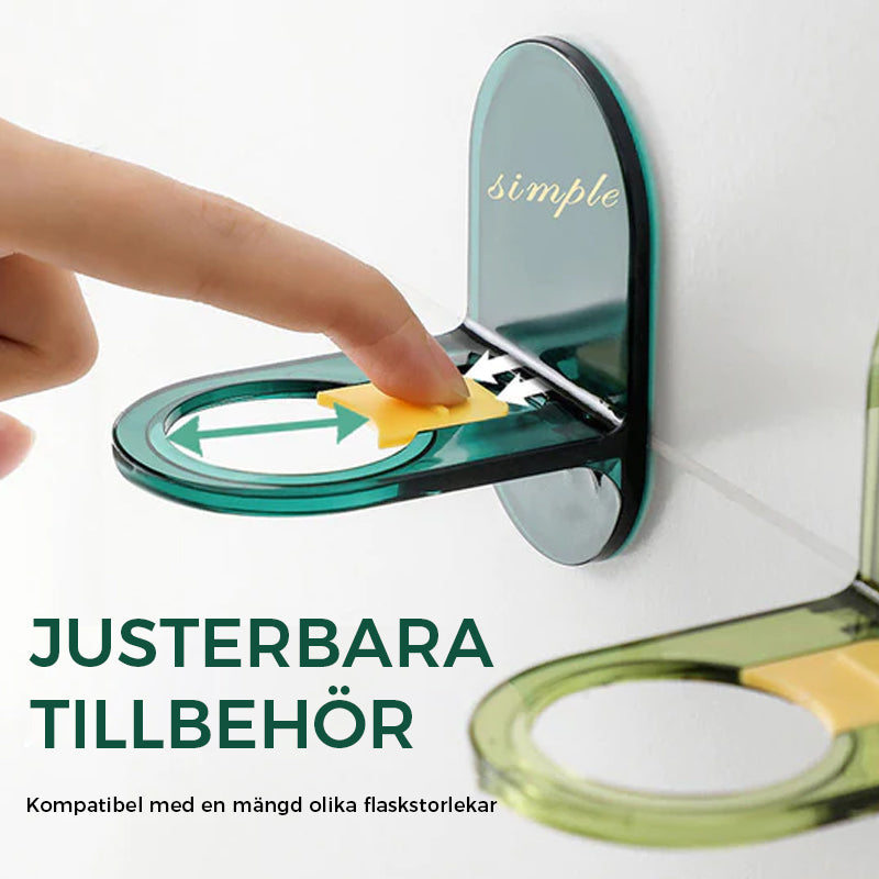 Rörfri badrumsmiljö tack vare duschgelhållaren.