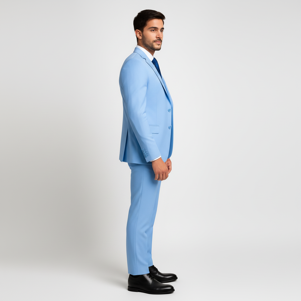 Elegant herr 3-delad kostym med väst, skräddarsydd för speciella händelser.