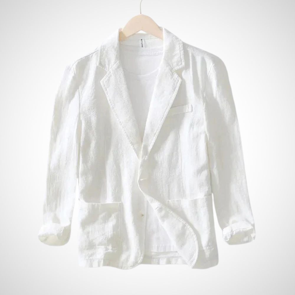Mångsidig herrblazer för kontorsstil och fritid. Elegant mansmode, perfekt vår- och höstjacka.