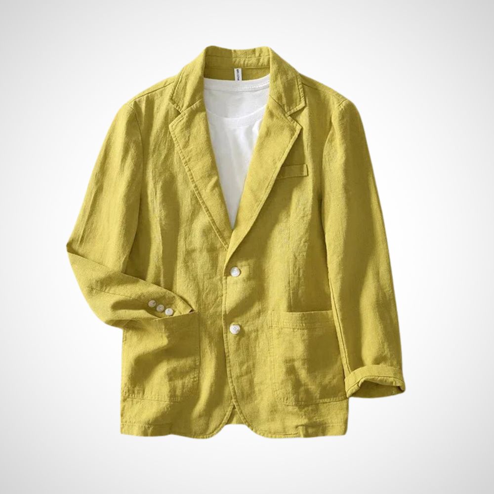 Fashion blazer höst. Elegant herrblazer för alla säsonger, en snygg herrjacka i casual stil.