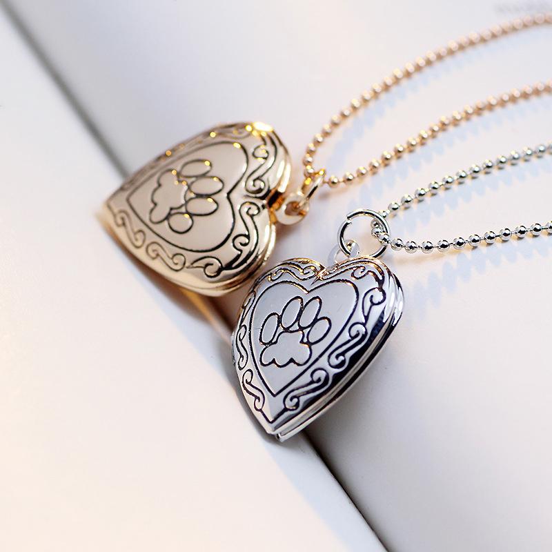 Elegant kvinnors katt tass halsband i silverpläterad alloy med öppningsbart hänge för bild, för stil och djurkärlek.