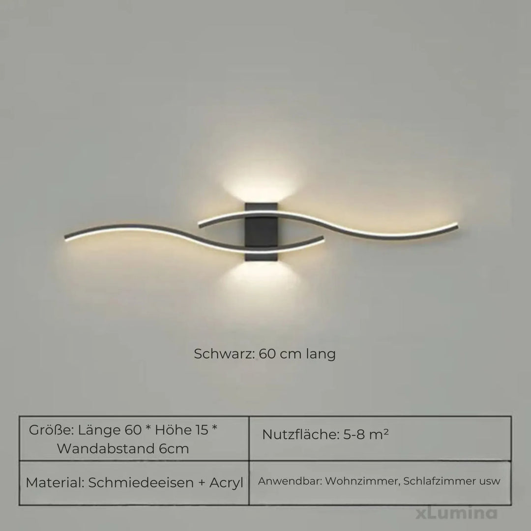 Närbild på stilren LED belysning och dimbar lampa för inredning