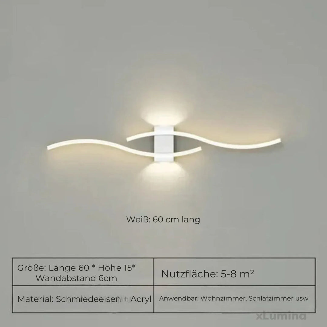 Accentbelysning med modern lampa monterad på vägg i inomhusmiljö