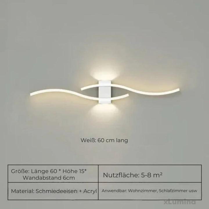 Accentbelysning med modern lampa monterad på vägg i inomhusmiljö