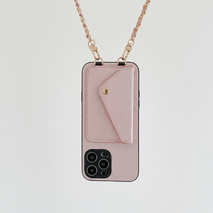 Trendig accessoar: Plånboksfodral i PU-läder för iPhone med dubbla kortfack & sedelfack.