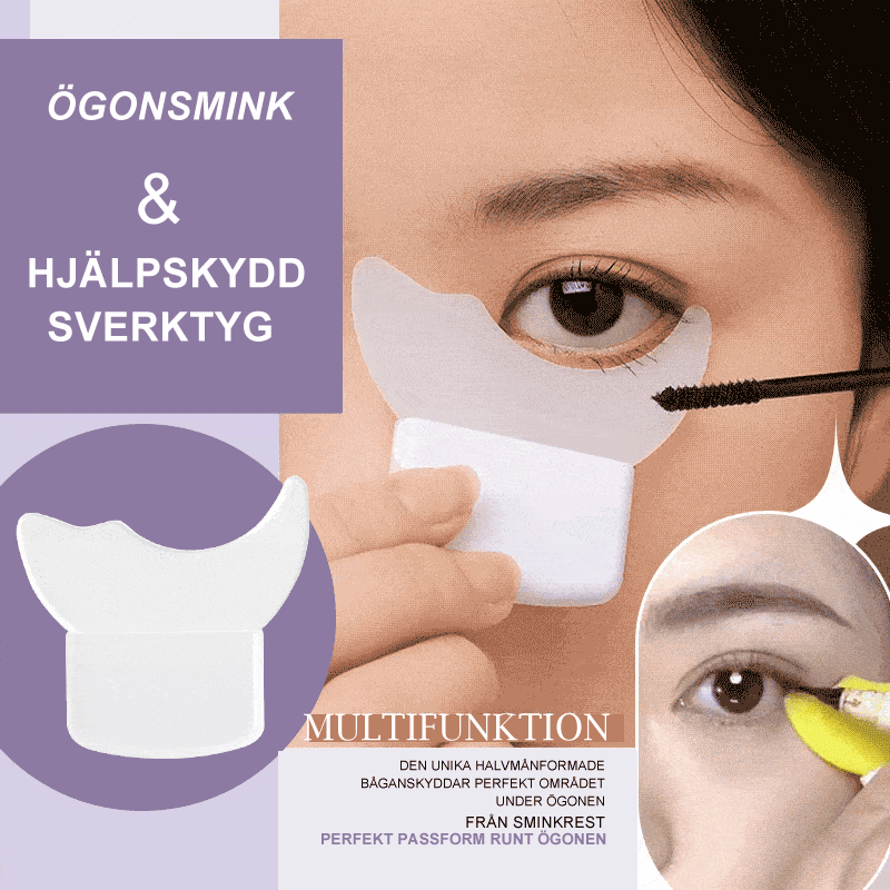 "Elegant silikonverktyg för ögonmakeup, ergonomiskt designad för precis applicering av mascara, eyeliner och ögonskugga."