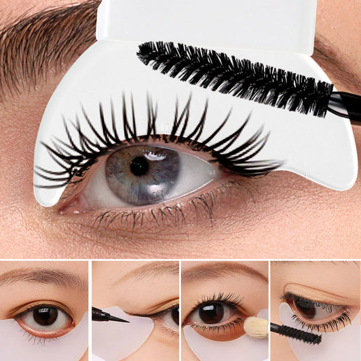 "Elegant silikonverktyg för ögonmakeup, ergonomiskt designad för precis applicering av mascara, eyeliner och ögonskugga."