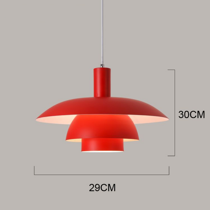 Pendellampa med elegant form, modern inredning och effektiv LED-belysning.