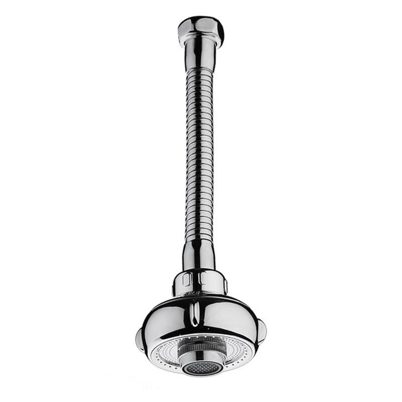 "Elegant stänkskyddat kranhuvud i rostfritt stål och ABS, vattenbesparande design för badrum, justerbart vattentryck."