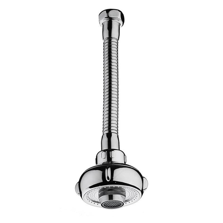 "Elegant stänkskyddat kranhuvud i rostfritt stål och ABS, vattenbesparande design för badrum, justerbart vattentryck."