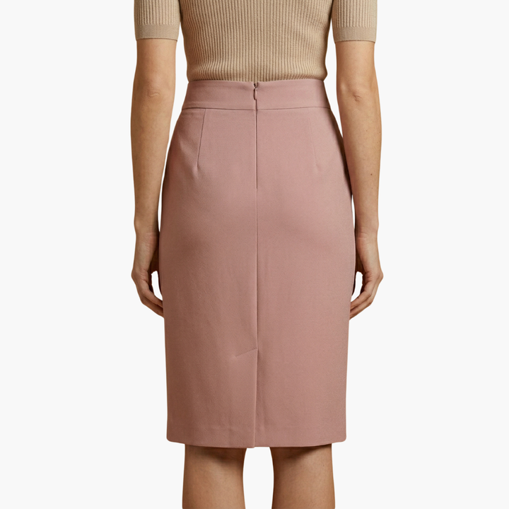 Tidlös och elegant pennkjol för kvinnor. Midilängd med hög midja, perfekt för kontoret och stilren look.