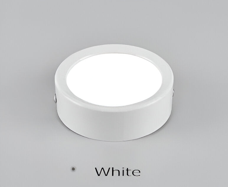 Smart rund LED taklampa. Effektiv och energisnål inomhusbelysning med modern estetik.