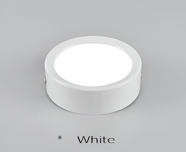 Smart rund LED taklampa. Effektiv och energisnål inomhusbelysning med modern estetik.