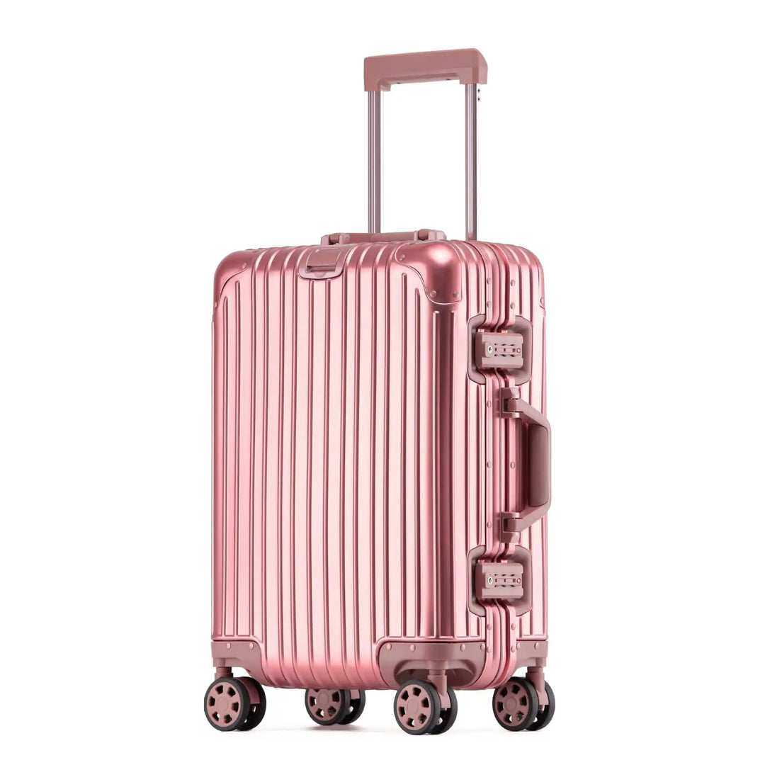 Unisex hårdskalsresväska med aluminium/magnesium. TSA-lås, 360° spinnerhjul för smidig resa.