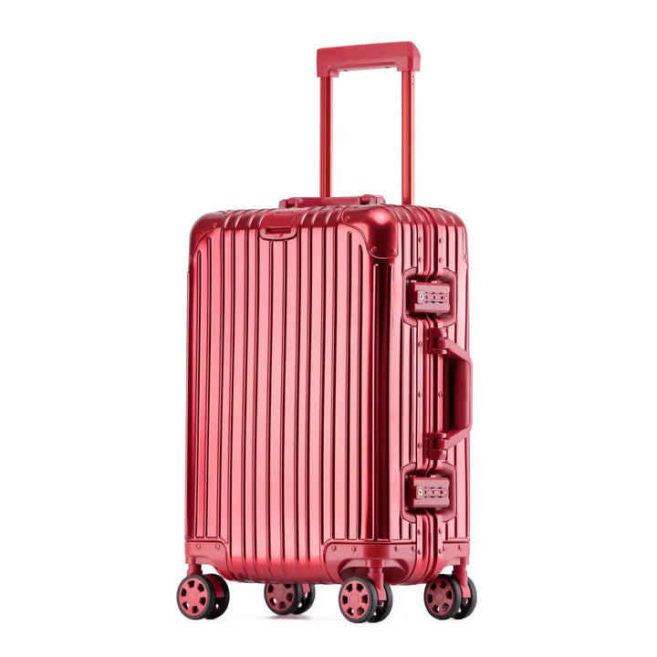 Modern aluminium/magnesium resväska, hårdskal. Säkert TSA-lås, elegant för alla typer av resor.