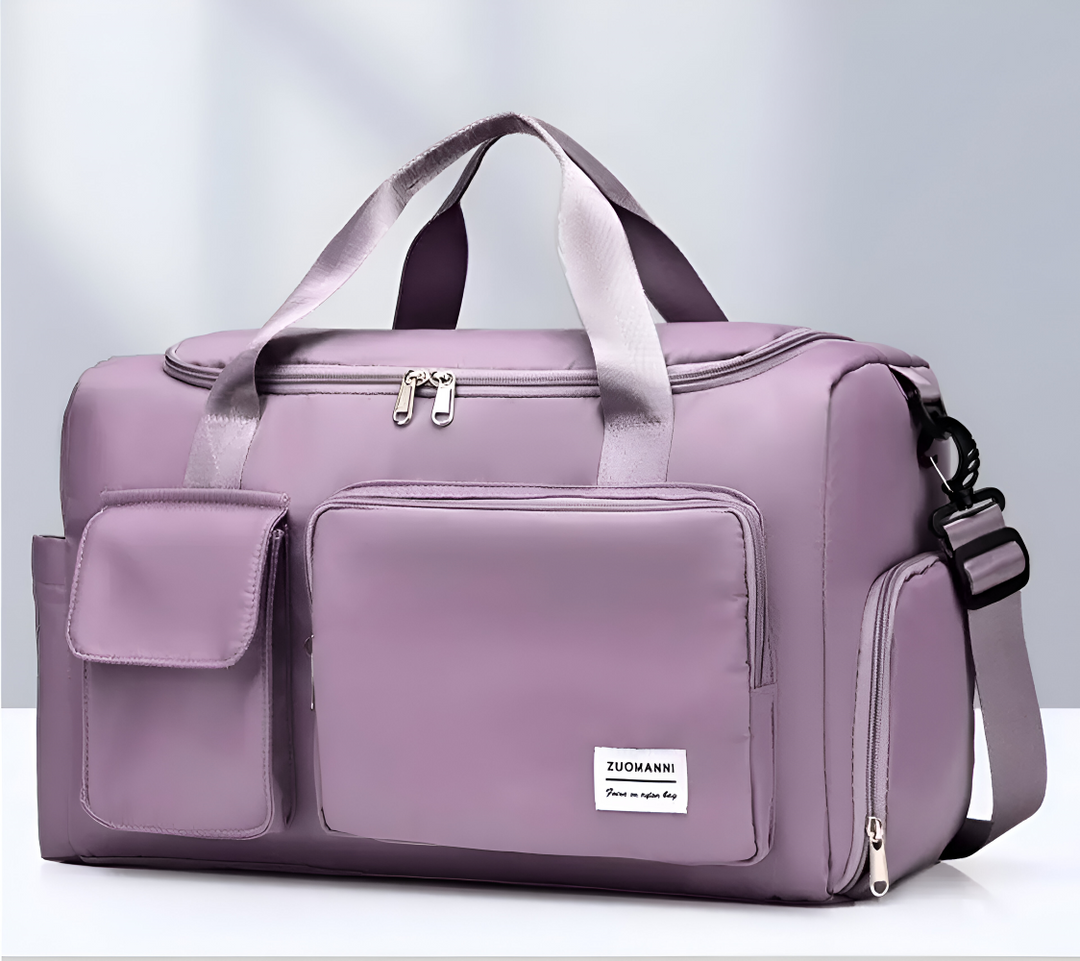 Axelväska i elegant design, perfekt som unisex duffelväska för kortare resor.