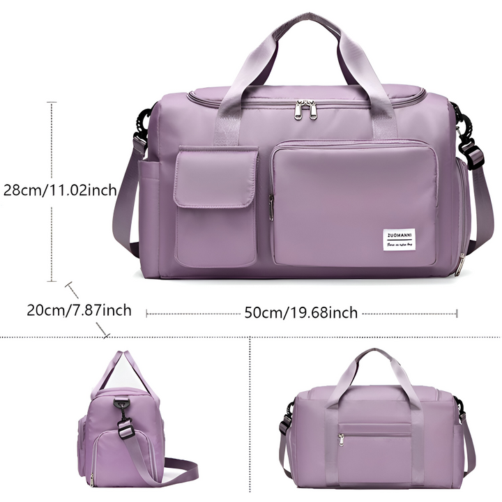 Robust träningsväska/gymväska i elegant design, också idealisk som resebag.