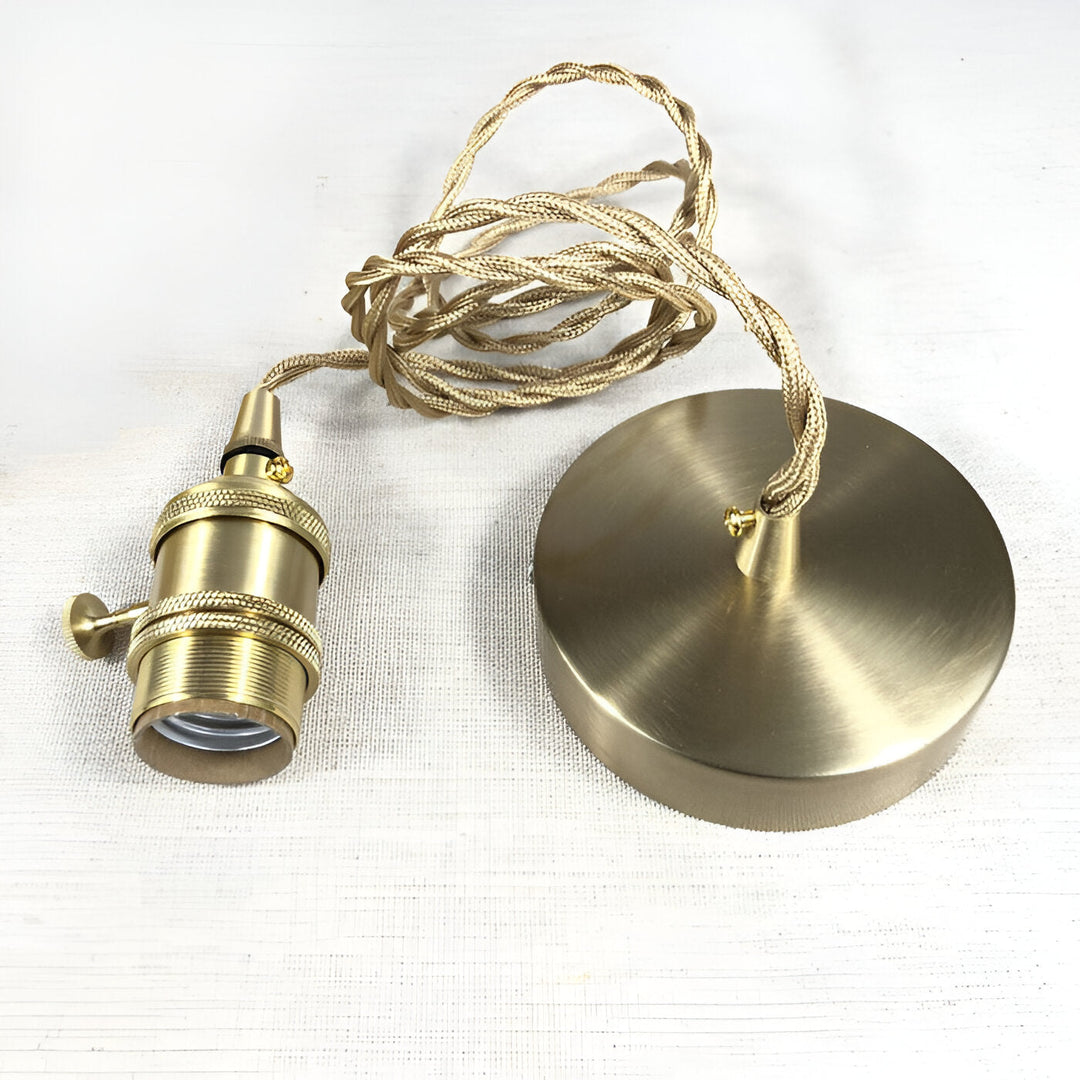 Taklampa i modern vintage stil. Justerbar cylindrisk pendellampa.