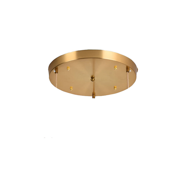 Beige cylindrisk taklampa. Elegant hänglampa för mysig sovrumsbelysning.