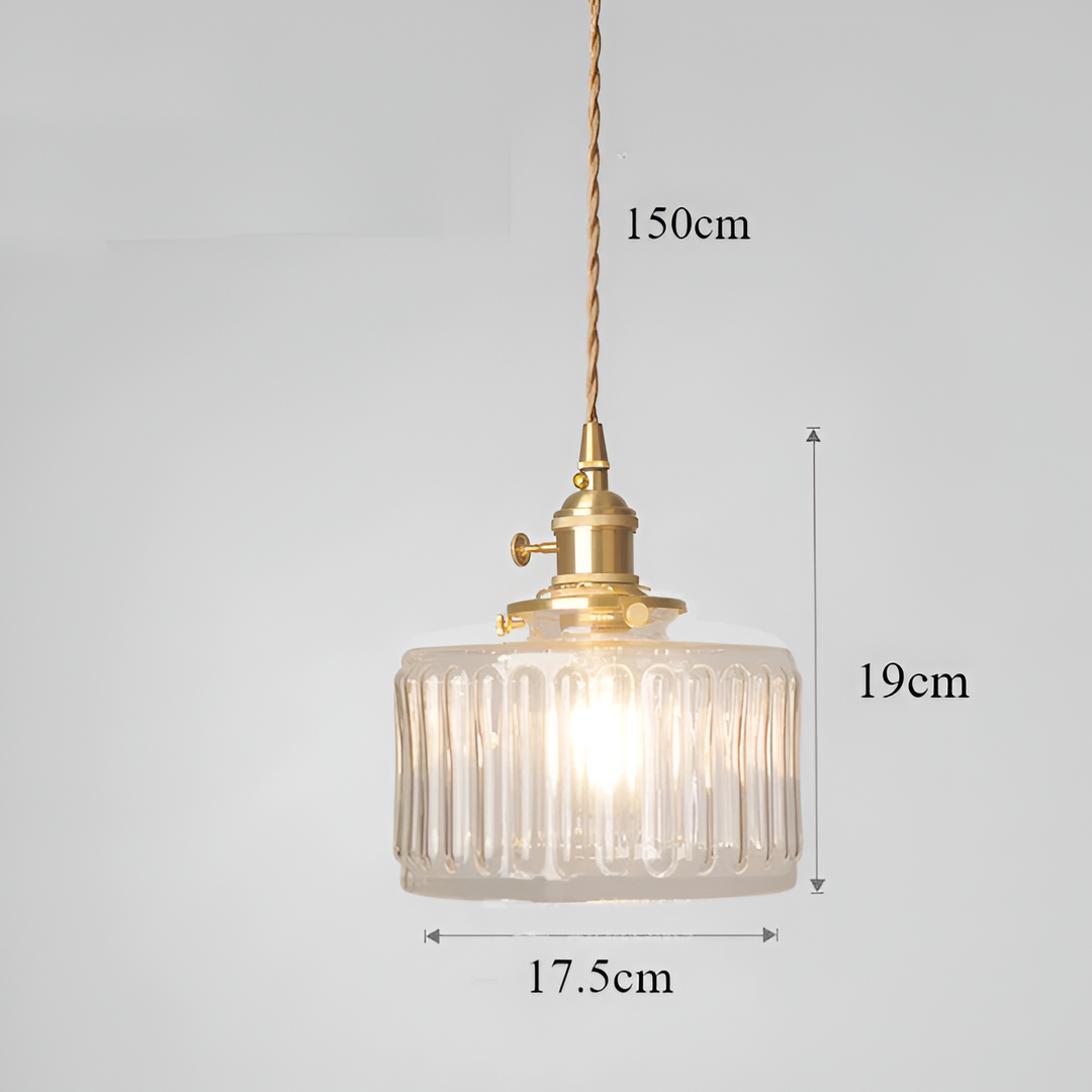 Inomhusbelysning: elegant cylindrisk hänglampa, justerbar, vintage stil.