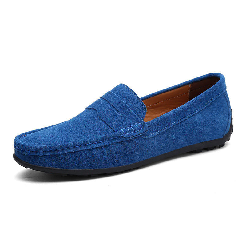 Herrloafers i grön nyans. Stilfulla och bekväma slip-on skor för en modern garderob.