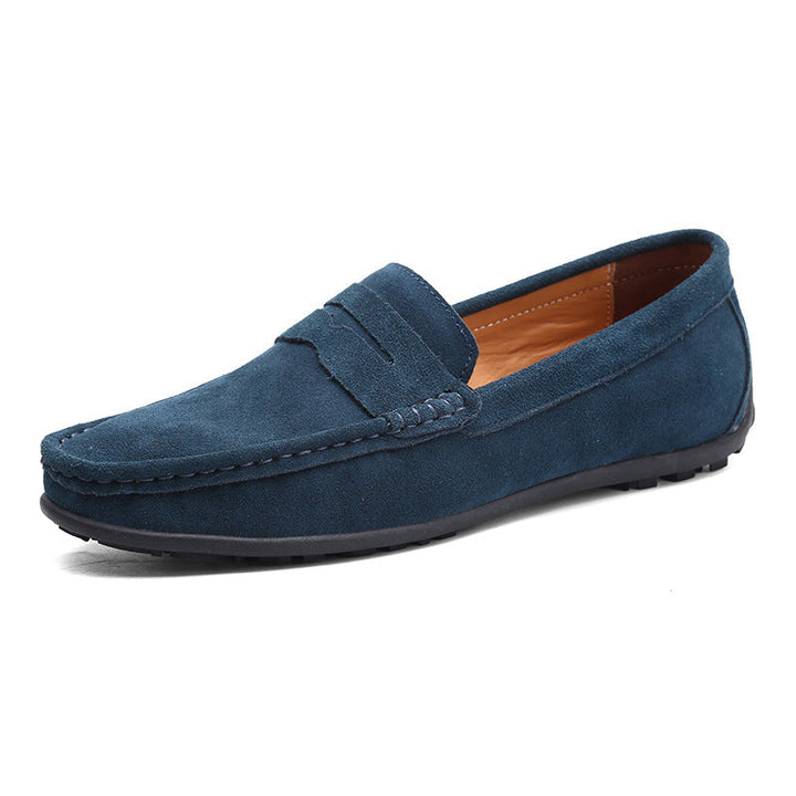 Herrskor: Mörkbruna loafers med snygg söm. Dressade och bekväma för herrmode.
