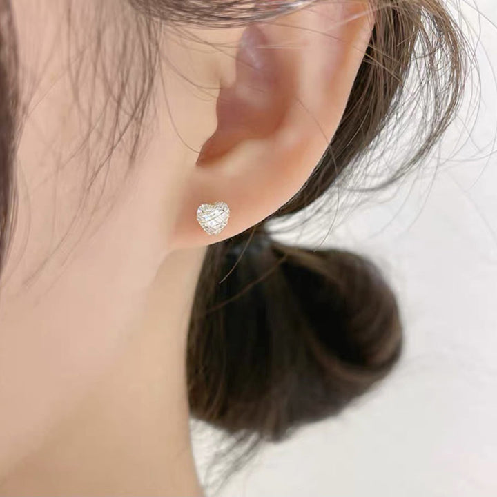 Eleganta damörhängen med hängande zirkon i koppar, unik modern design, perfekt för stil och glans vid alla tillfällen.