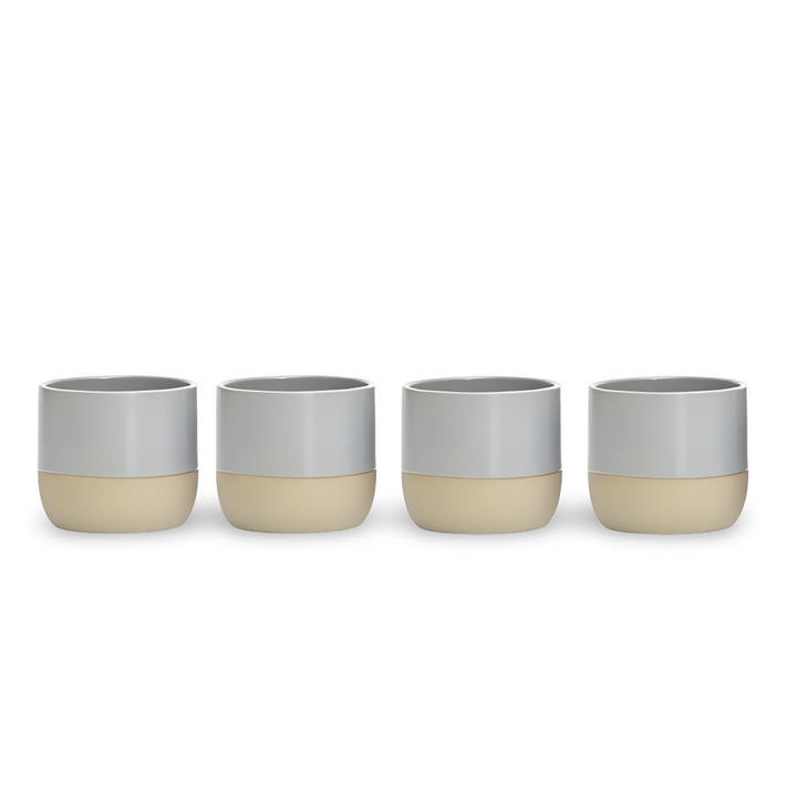 Mångsidigt muggset: Eleganta keramik kaffekoppar 4-pack. Passar kaffe, te och alla tillfällen.