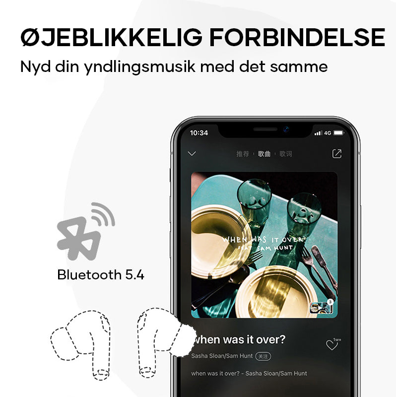 "Eleganta trådlösa bluetooth-öronsnäckor med brusreducering och LED-display för premium ljudupplevelse och stil."