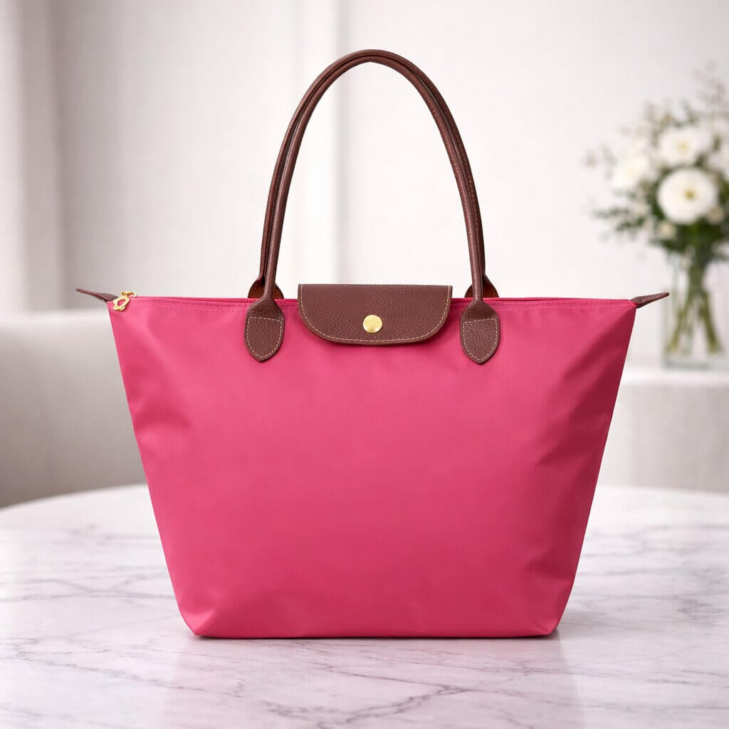 Snygga accessoarer: elegant shopper väska ihelbild