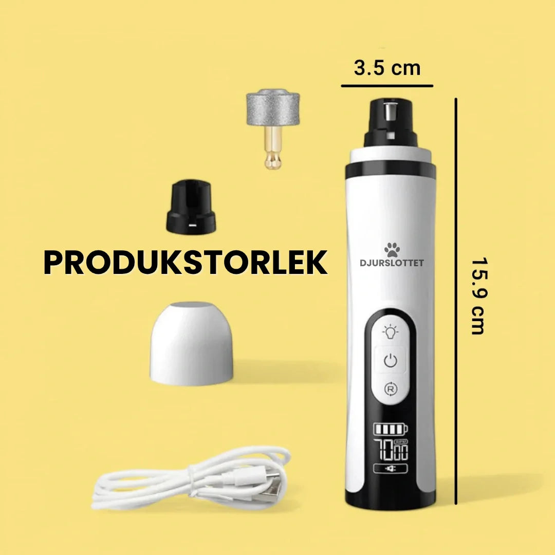 Effektiv elektrisk kloslip för hemmagrooming. Gör klövården enkel & stressfri för alla husdjur.