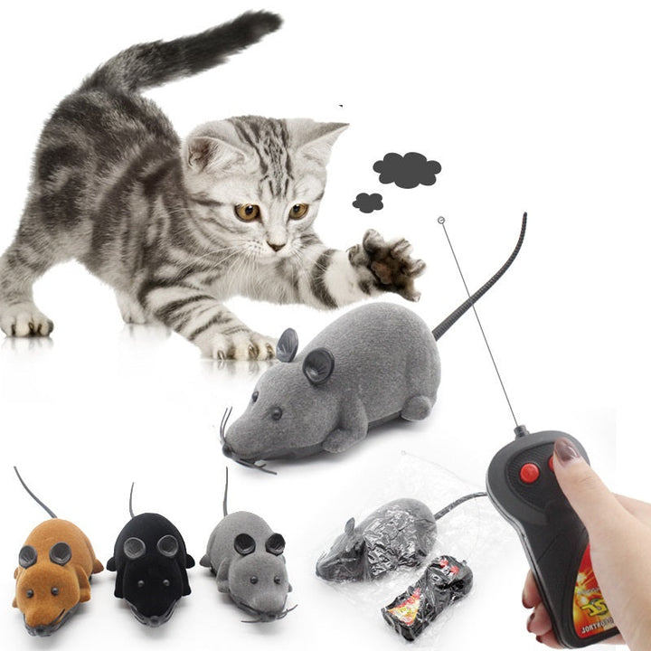 Elektrisk musleksak för katter, stimulerar jaktinstinkt. Perfekt aktivering för innekatter och kattungar.
