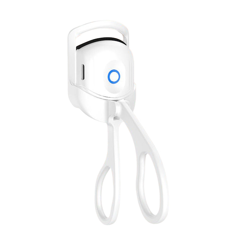 "Elektrisk ögonfransböjare i rosa med temperaturkontroll, ger perfekt böjda fransar. Idealisk för skonsam och effektiv använd