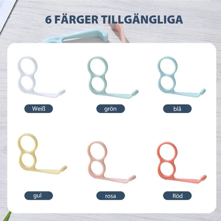 Ergonomiskt fingerstöd för mobiltelefoner med starkt stöd, lätt design, passar de flesta telefoner och surfplattor.
