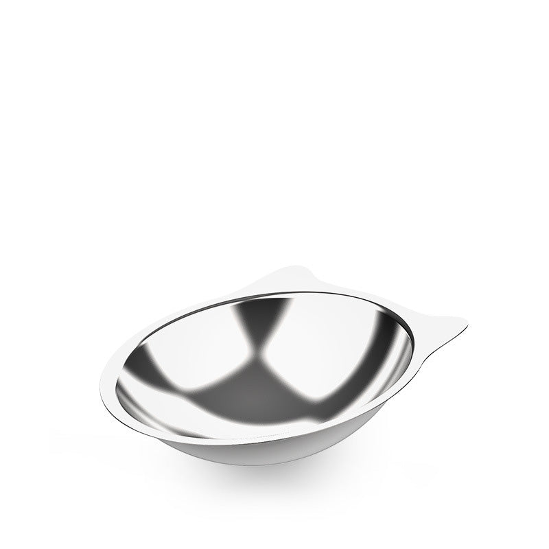 Premium husdjursskål i rostfritt stål. Ergonomisk lutning minskar spill, idealisk kattmatsskål.
