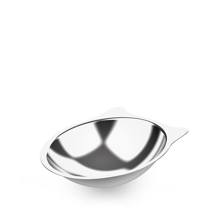 Premium husdjursskål i rostfritt stål. Ergonomisk lutning minskar spill, idealisk kattmatsskål.