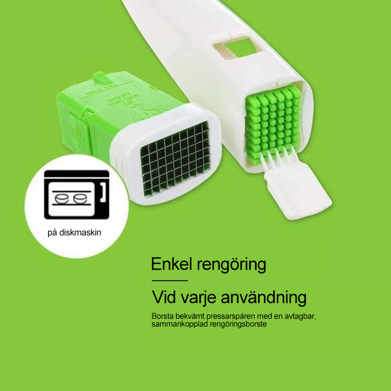 "Ergonomisk rostfri vitlökspress i unik design, silver och svart, perfekt för enkel hackning av vitlök och ingefära."