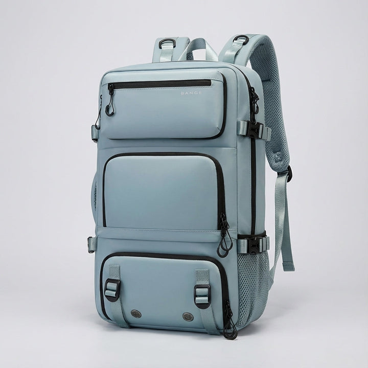 Vattentät Safebound sportryggsäck med ergonomisk design för optimal komfort på resan.