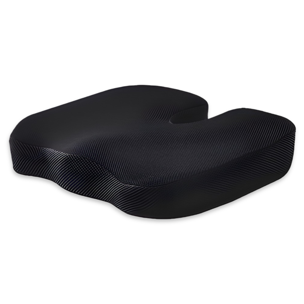 Komfortabel sittkudde i memoryskum, unisex. Ergonomisk för långa sittningar, lindrar smärta.