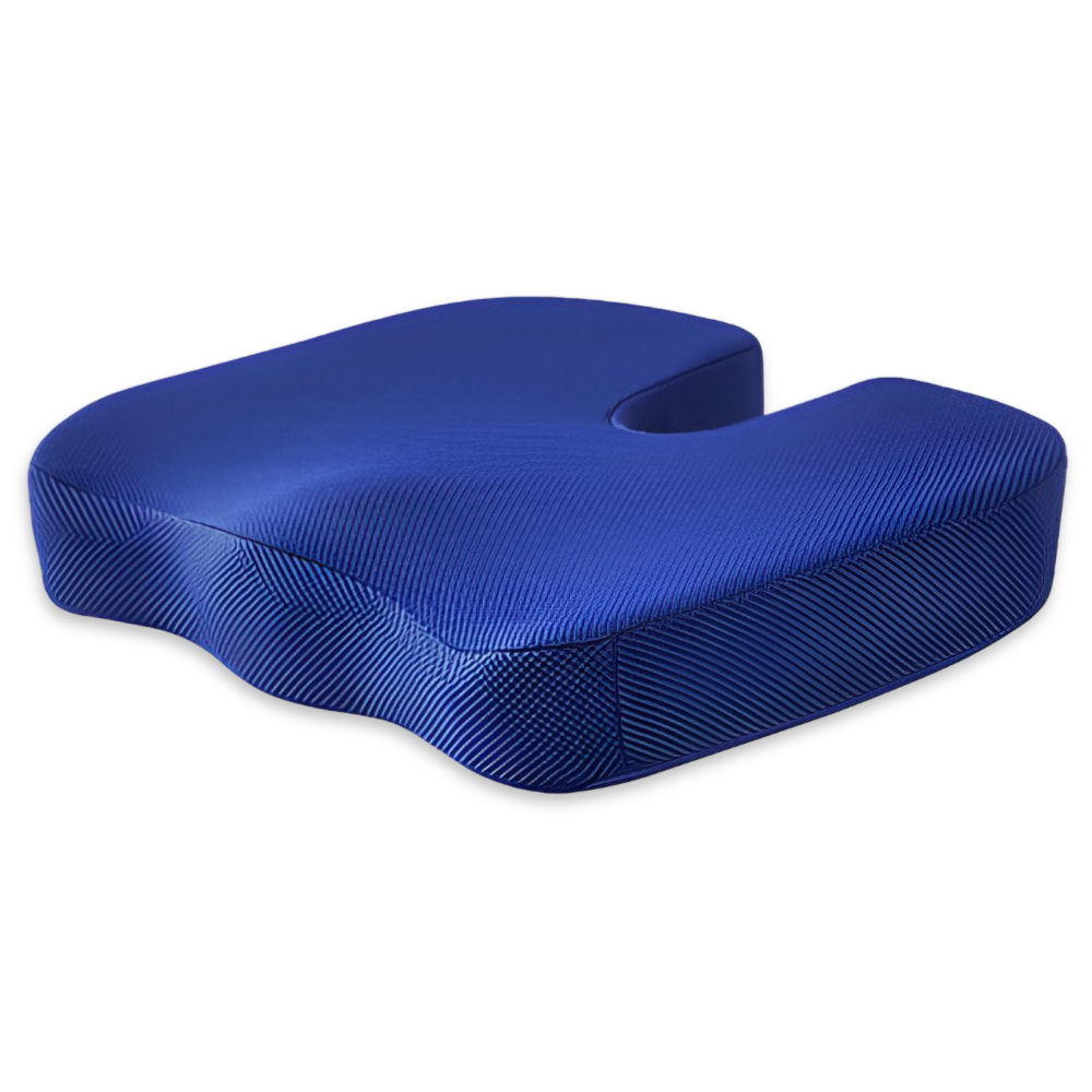 Ergonomisk unisex sittkudde. Memoryskum för ryggstöd, lindrar höftsmärta och förbättrar hållning.