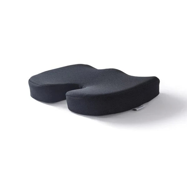 Ergonomisk sittkudde med kylande gel och minneskum för optimal komfort & tryckavlastning i kontorsstol.
