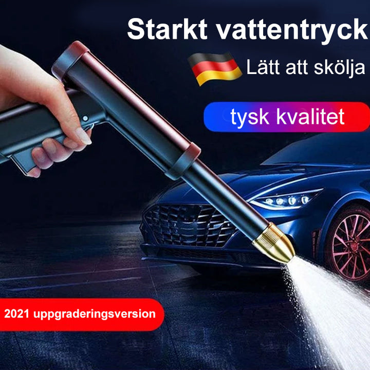 "Ergonomiskt, hållbart biltvättverktyg i metall med justerbart munstycke, perfekt för effektiv rengöring."
