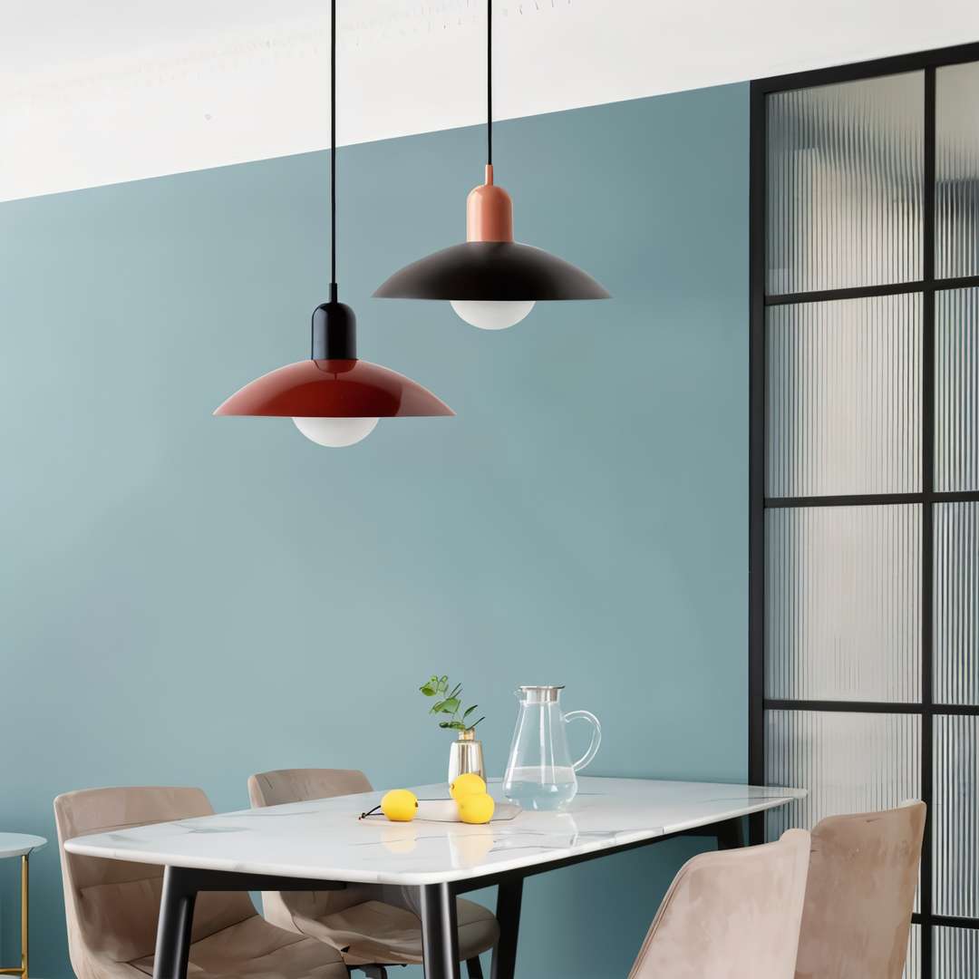 Trendig pendellampa för vardagsrum, Macaron Pop belysning, modern design.