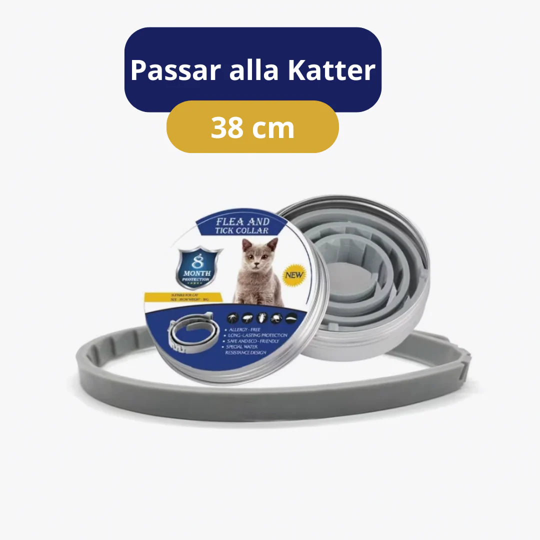 Skydda ditt husdjur! Fästinghalsband för hund & katt, förebygger fästingbett under alla säsonger.