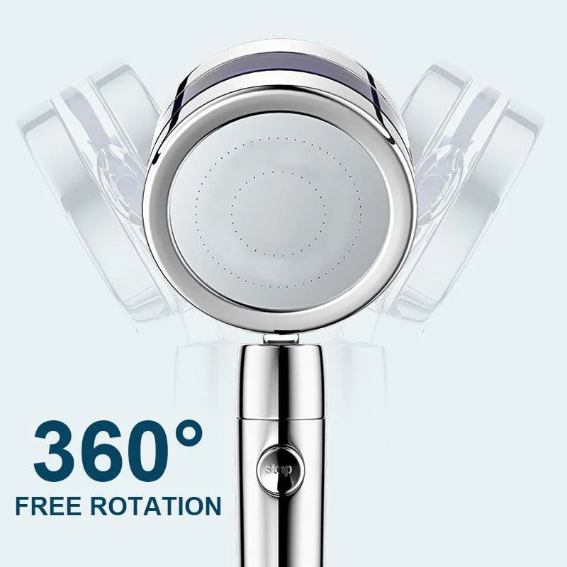 Roterbart duschhuvud 360 grader med massagefunktion