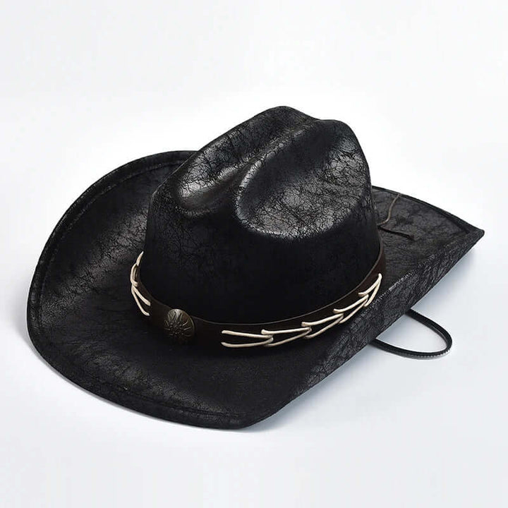 Cowboyhatt med benpärlor – Westernstil