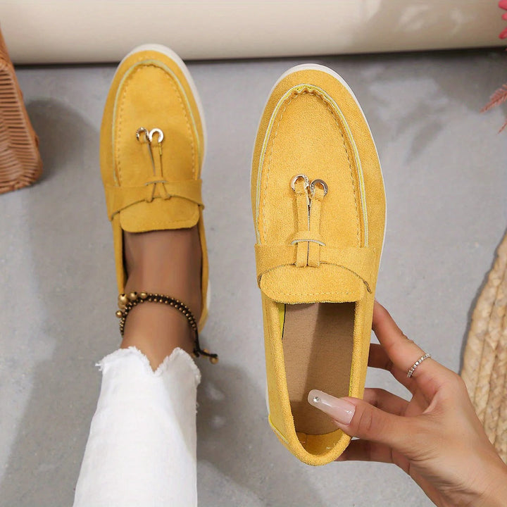 Snygga svarta loafers för damer, perfekta bekväma vardagsskor