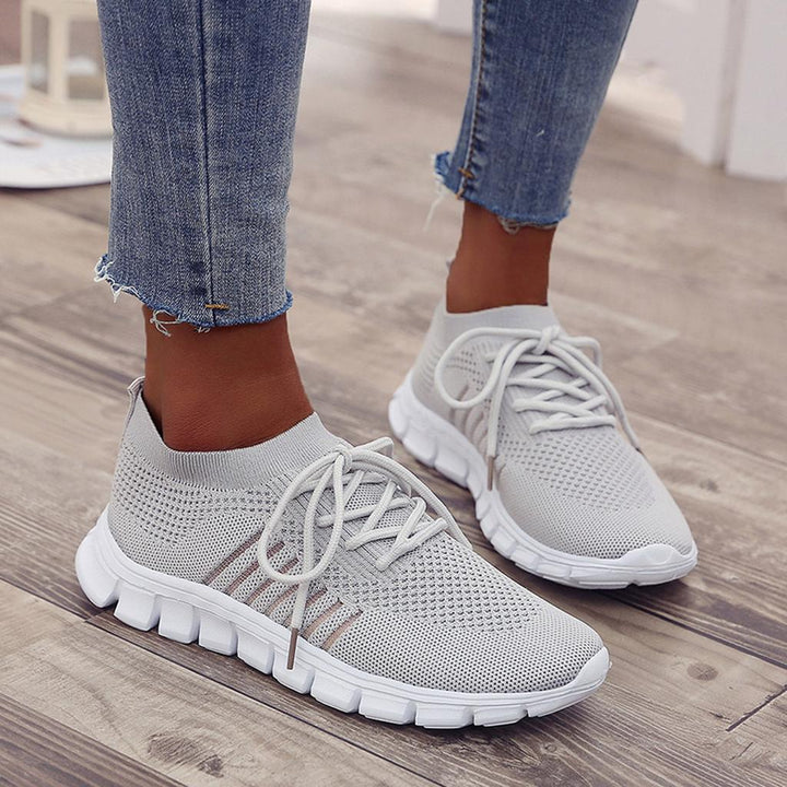 Sula på ortopediska andningsbara sneakers för dam, stötdämpande design