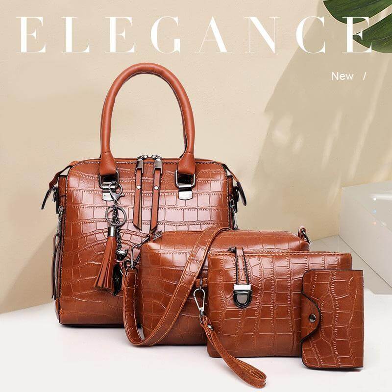 Set med 4 eleganta väskor – Stil & Funktion